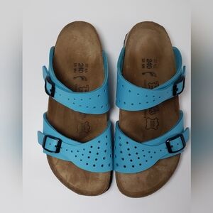 Birki's by Birkenstock Freeport Perforated Blue Sandal Size 37